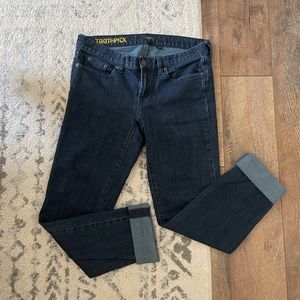 J.Crew dark wash Toothpick jeans